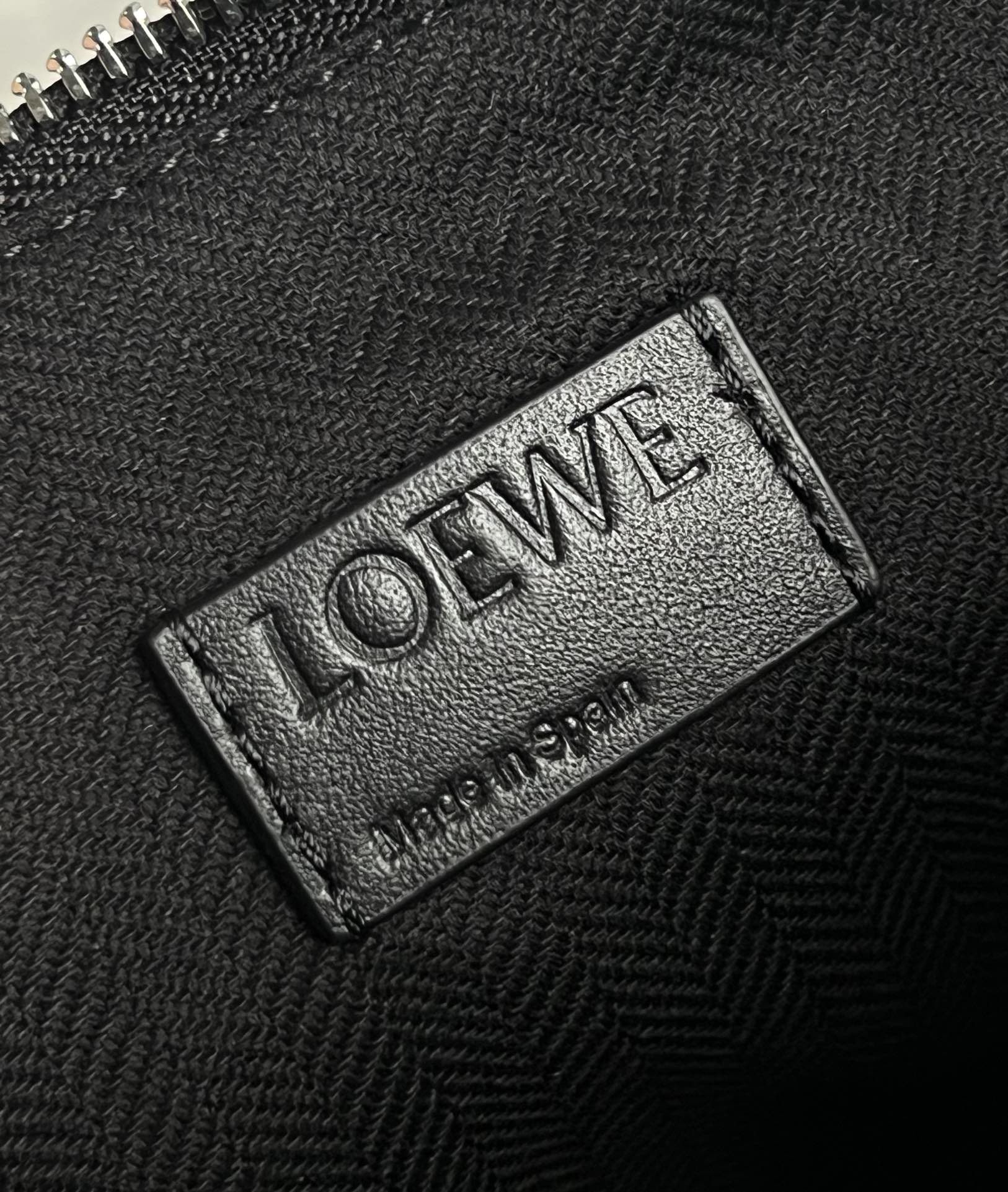 Loewe Small Cubi Crossbody Bag in Supple Smooth Calfskin and Jacquard Black